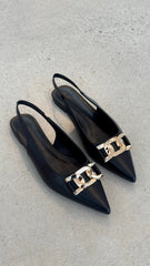 Jane Ballet Flats - Black