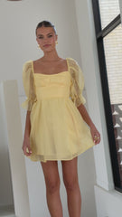 Lakeithia Mini Dress - Yellow