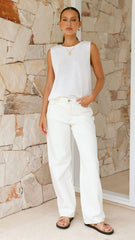 Fareeda Top - White