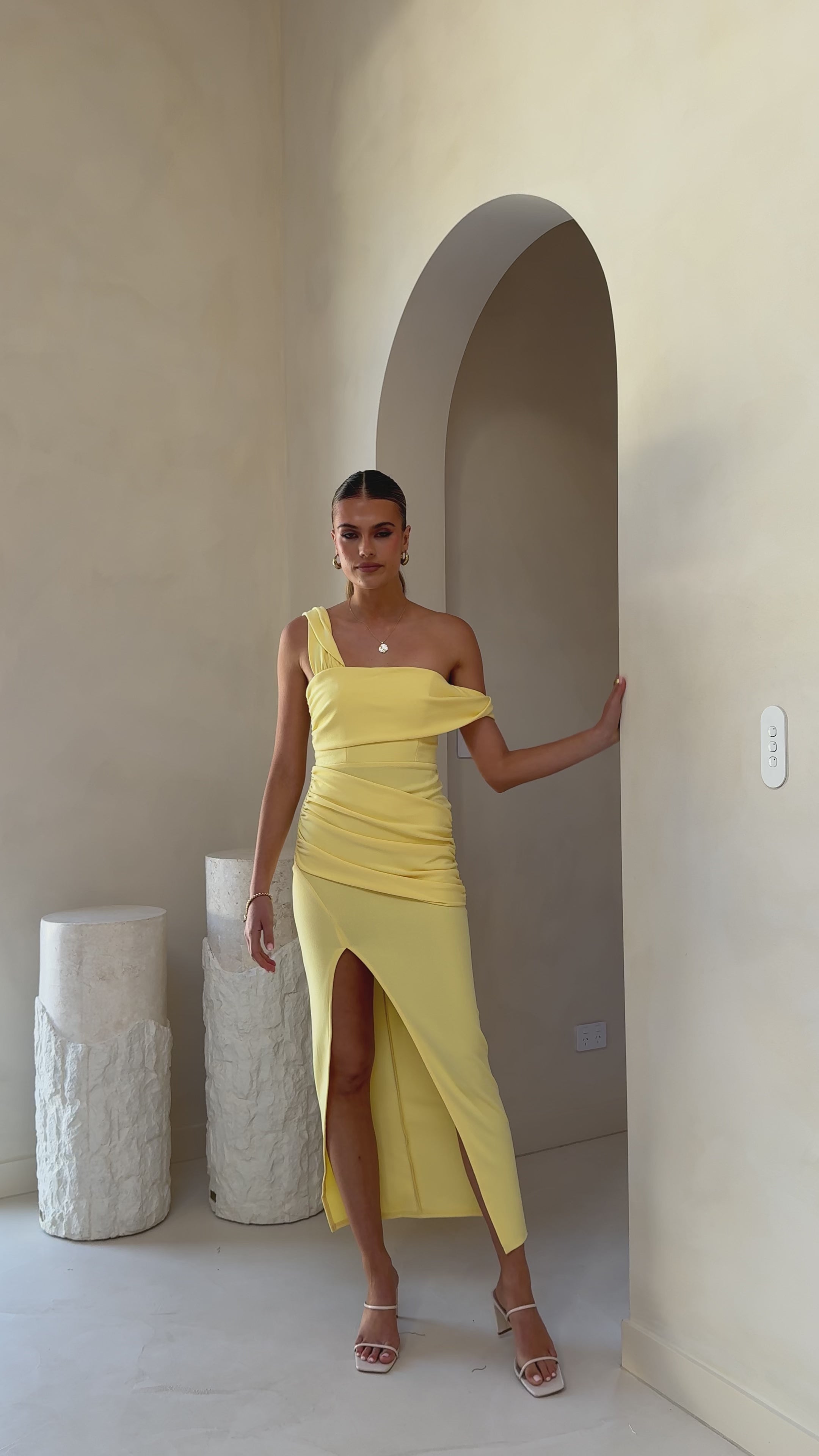 Gardenia Maxi Dress - Lemon