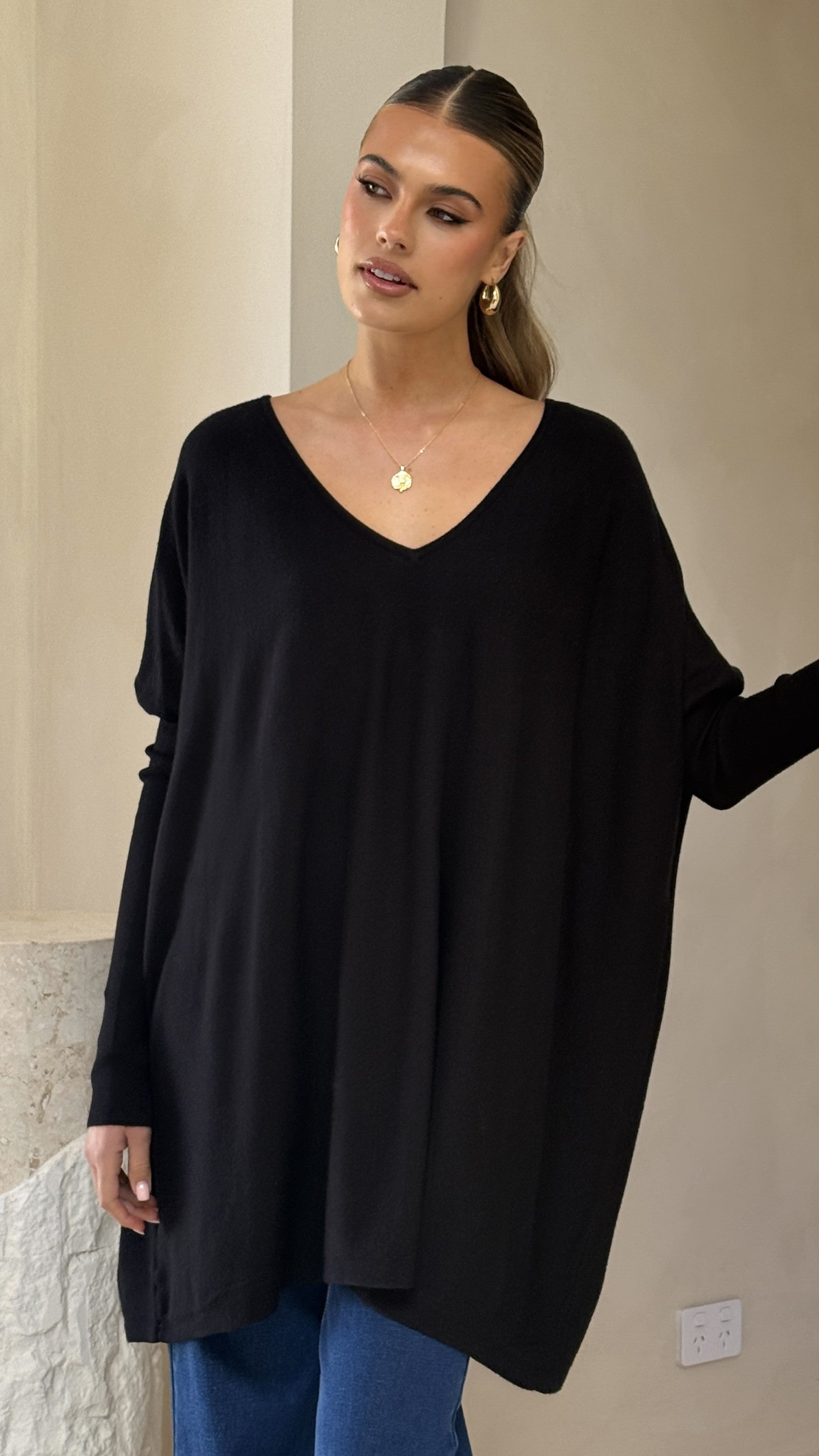 Amalia Knit Top - Black