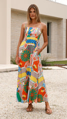 Jaylene Maxi Dress - Dazzle Print