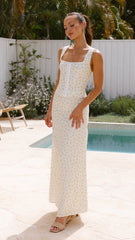 Saylor Maxi Skirt - Yellow Floral