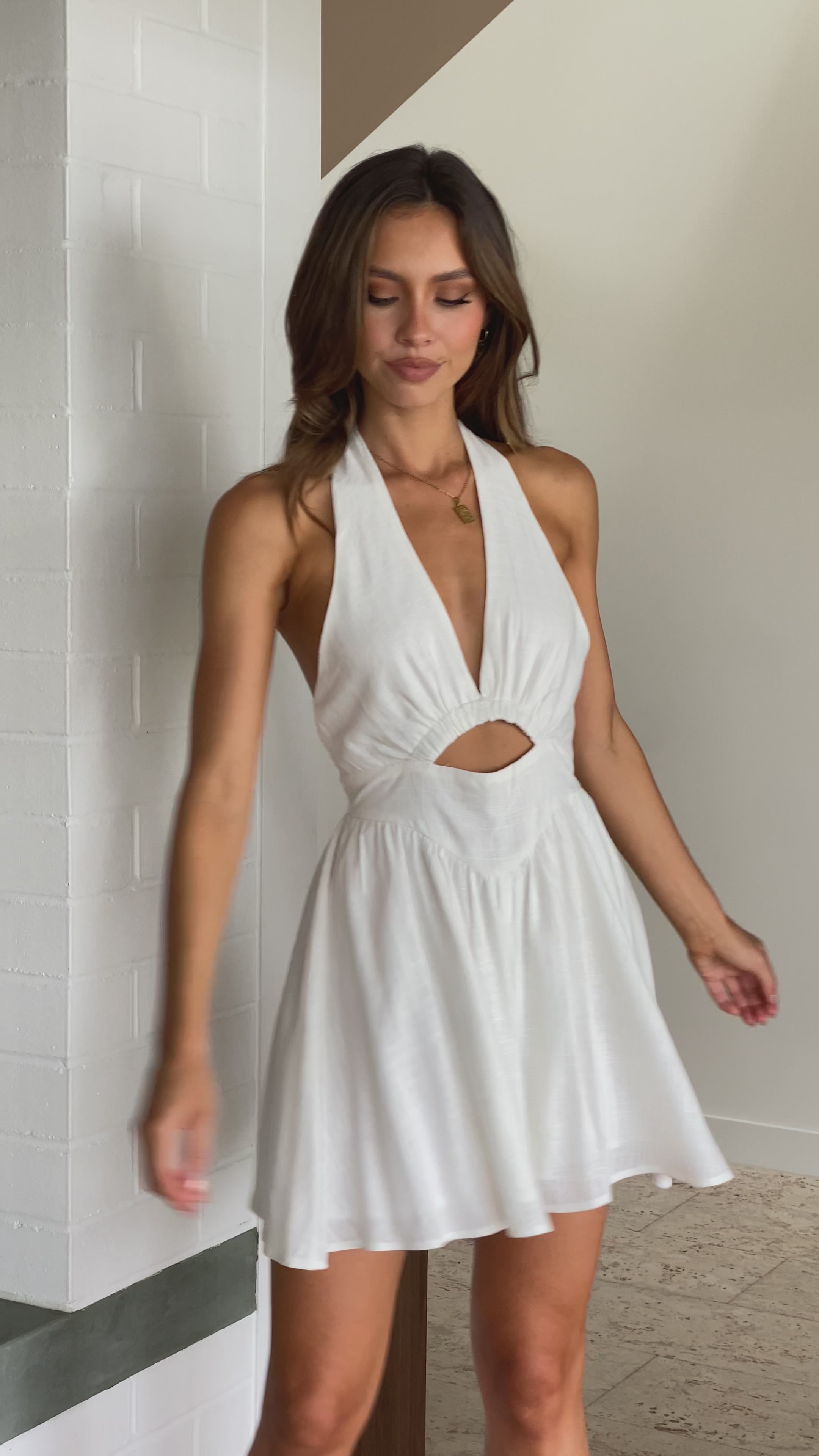 Araya Playsuit - White
