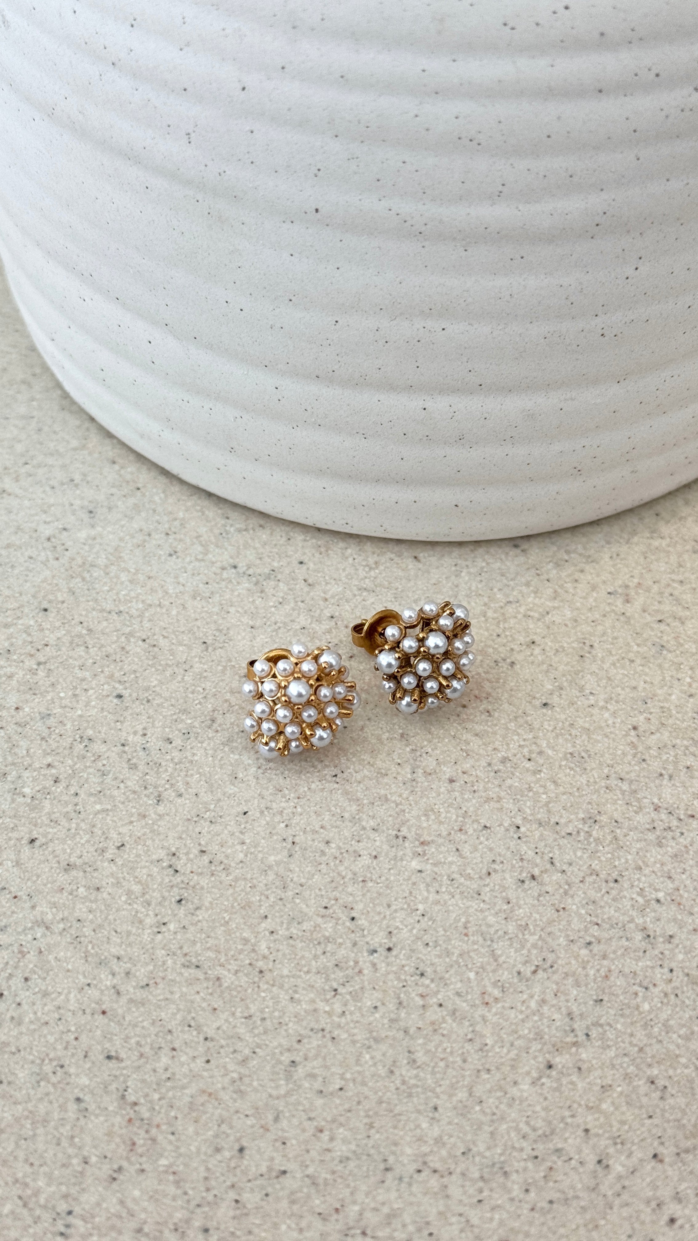 Yatima 18K Gold Earrings - Gold / Pearl