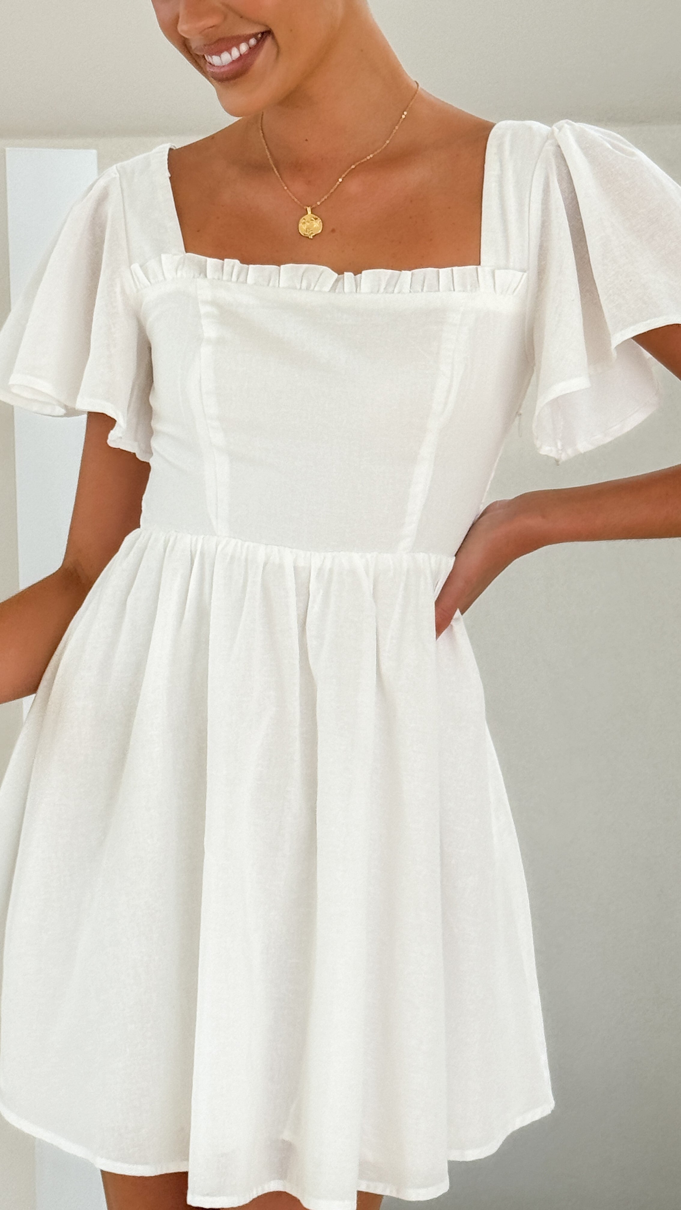 Pasha Mini Dress - White