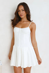 Preppy Mini Dress White