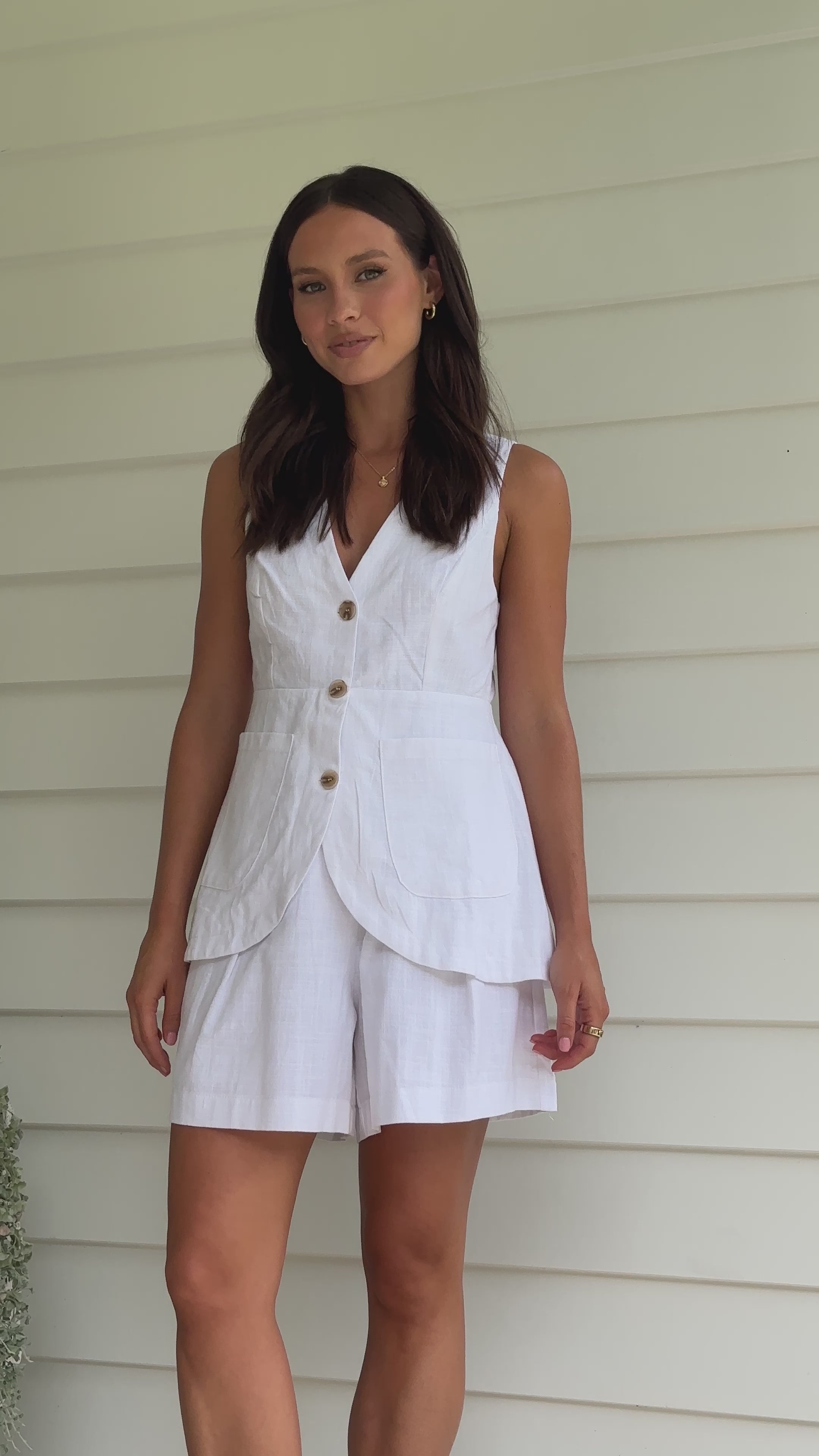Gloria Shorts - White
