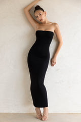 Kali-Bandeau Maxi Dress in Black