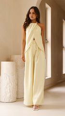 Melinda Halter Top - Soft Yellow