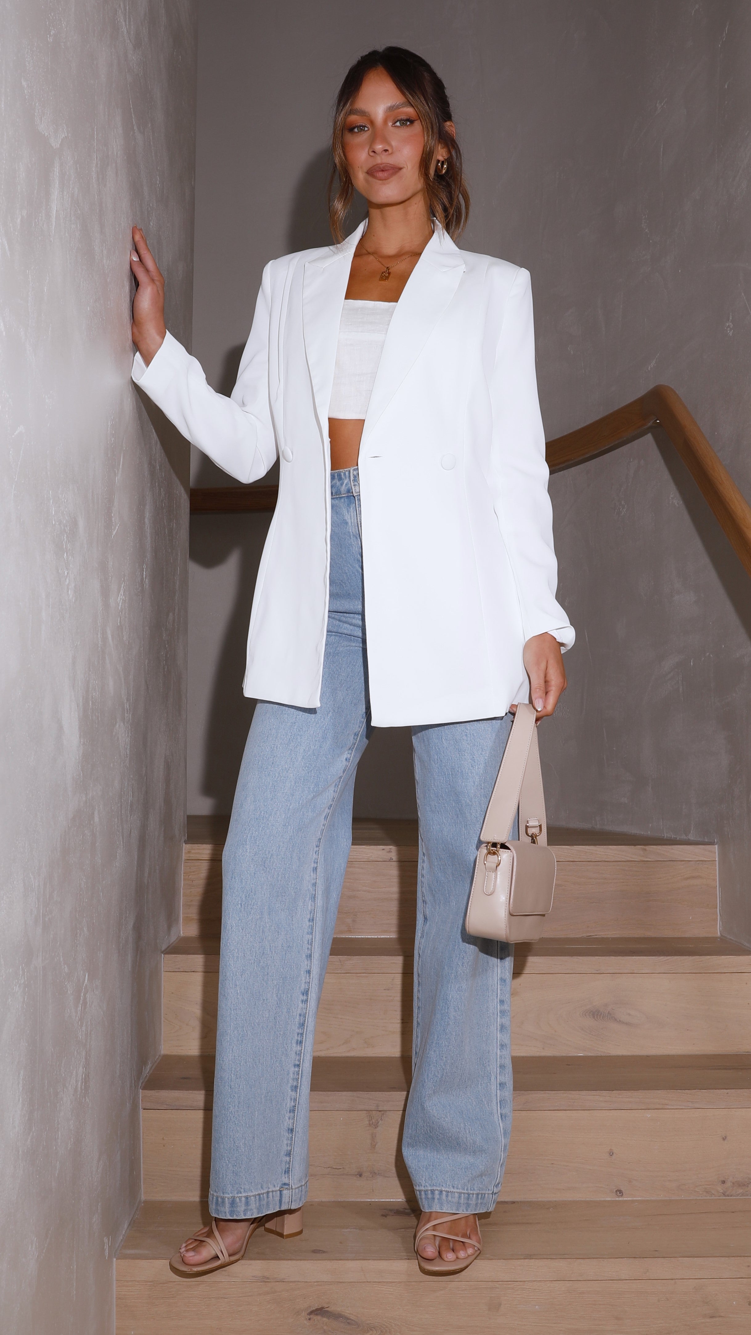 Hada Blazer - White