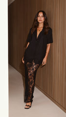 Baxter Pant - Black Lace