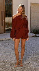 Fletcher Wrap Skort - Burgundy