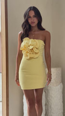 Xanbi Mini Dress - Yellow
