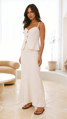 Nila Maxi Skirt - Oat