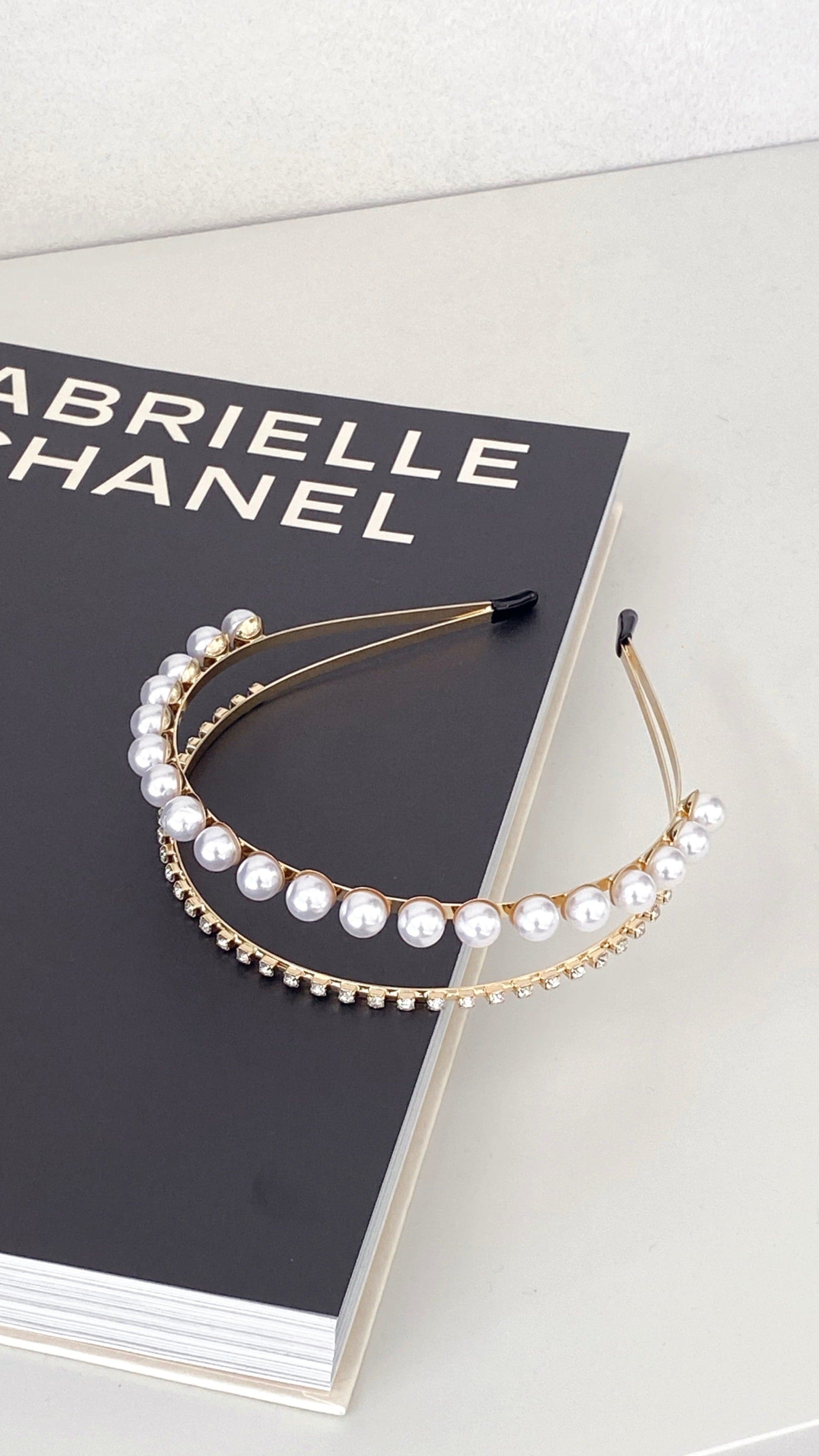 Sinclair Headpiece - Gold/Pearl