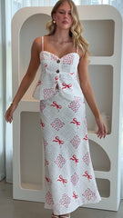 Jamie Maxi Skirt - Sweet Bow Pink