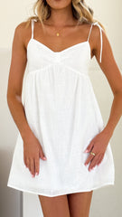 Uzi Mini Dress - White