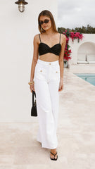 Abrand 94 Super Wide Jean - White Gold