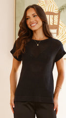 Marleigh Knit Top - Black