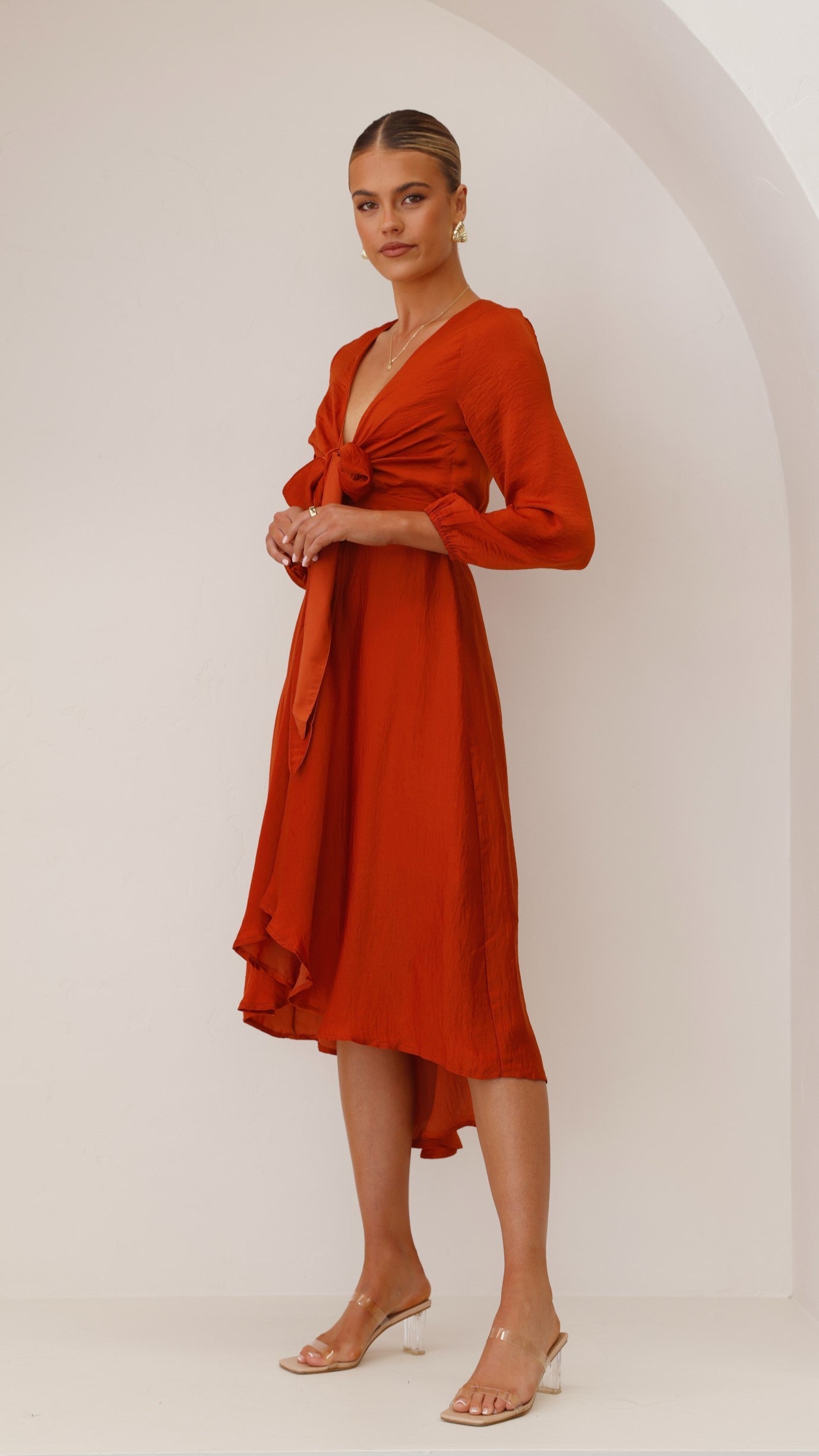Starry Nights Dress - Rust