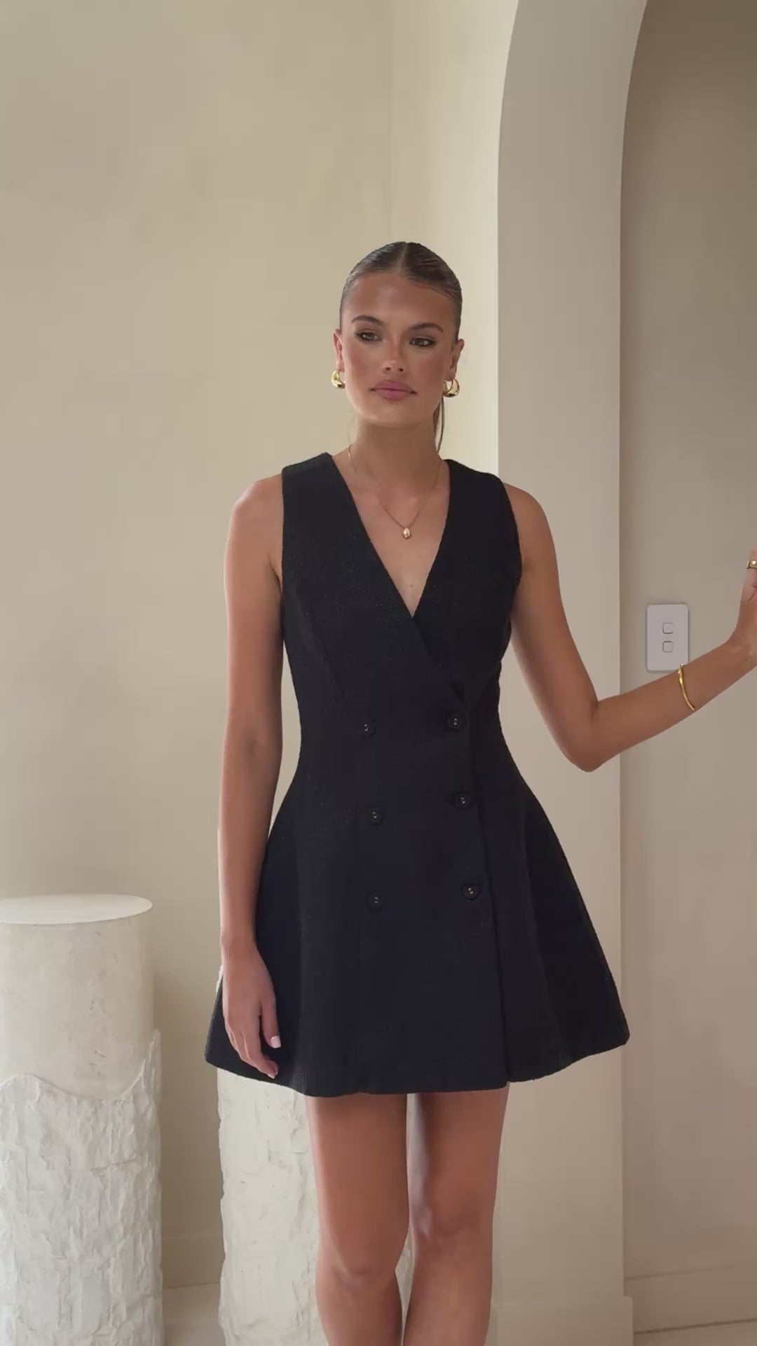 Becki Mini Dress - Black