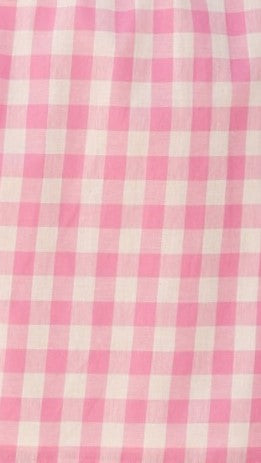Madison Mini Skirt - Pink/White Gingham