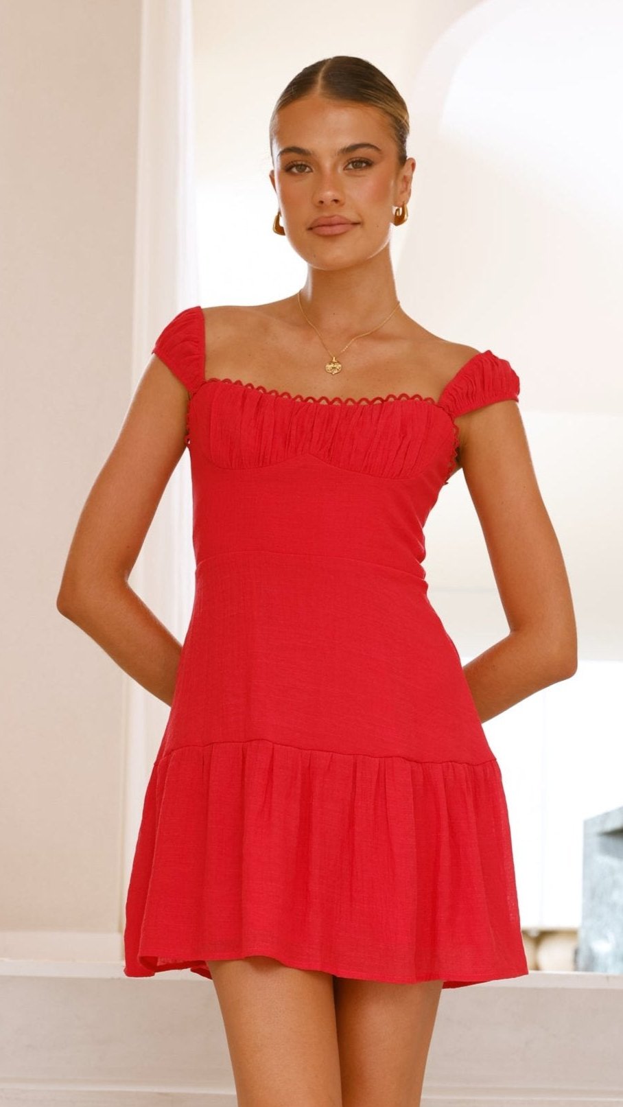 Pascah Mini Dress - Red