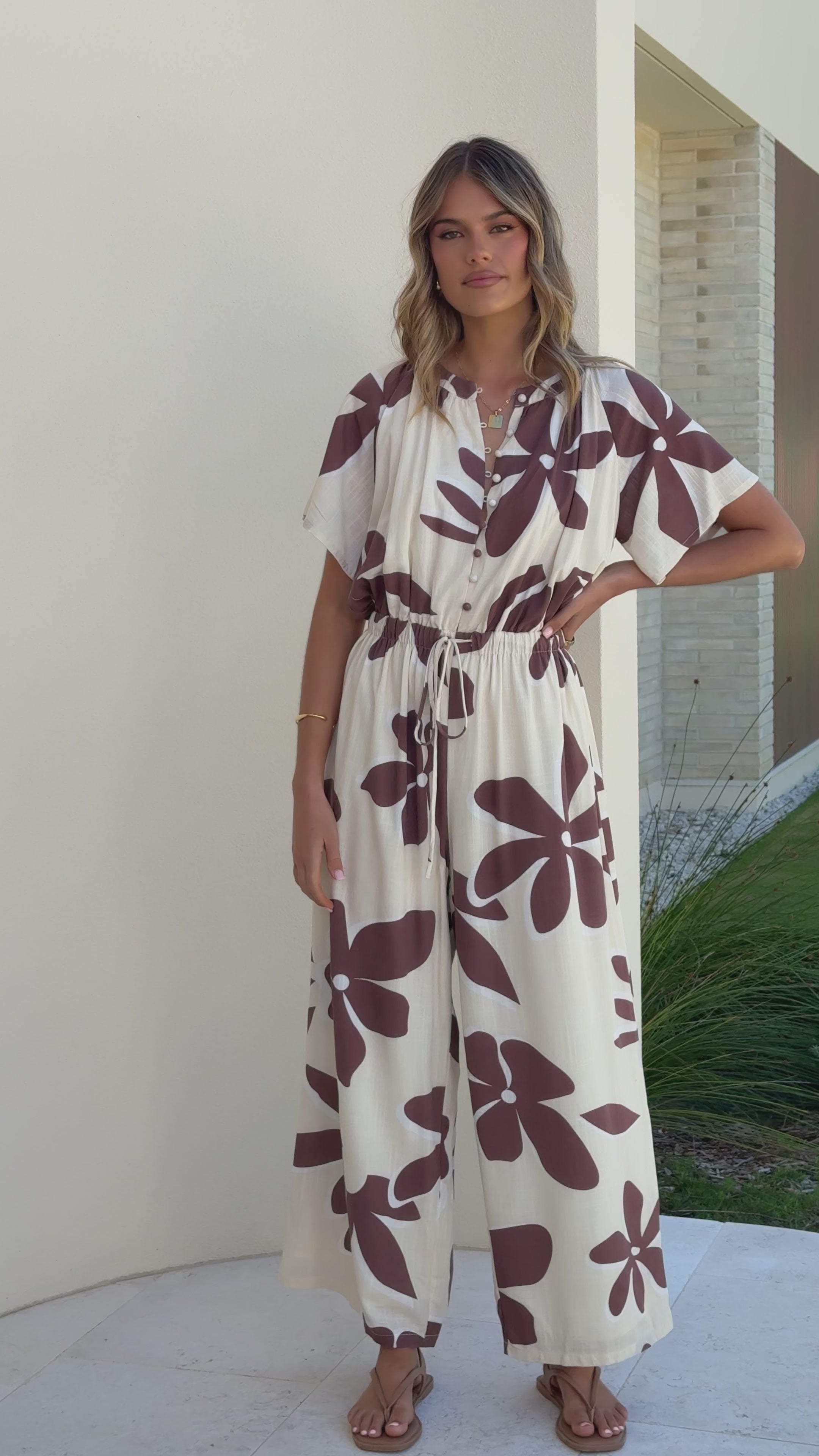Santorini Jumpsuit - Belle Femme