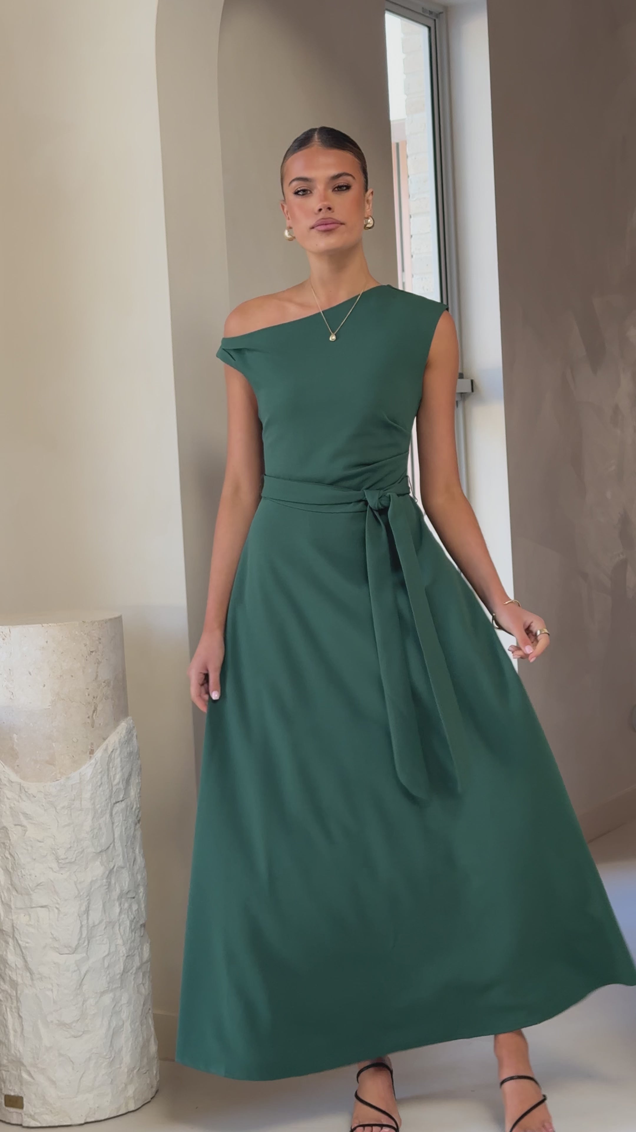 Gemma Maxi Dress - Emerald Green