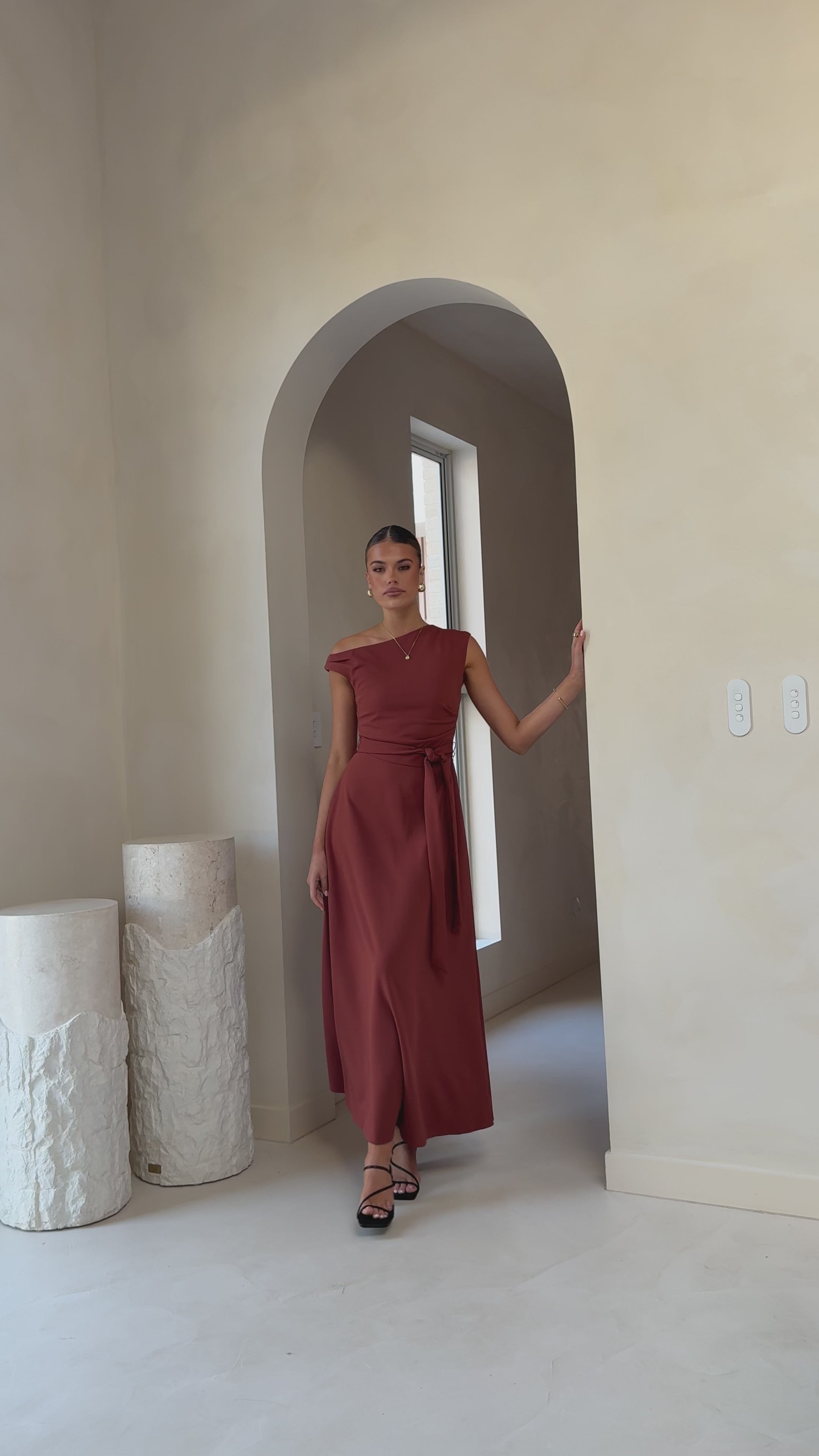 Gemma Maxi Dress - Brown