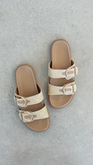 Wilmer Slides - Natural Raffia