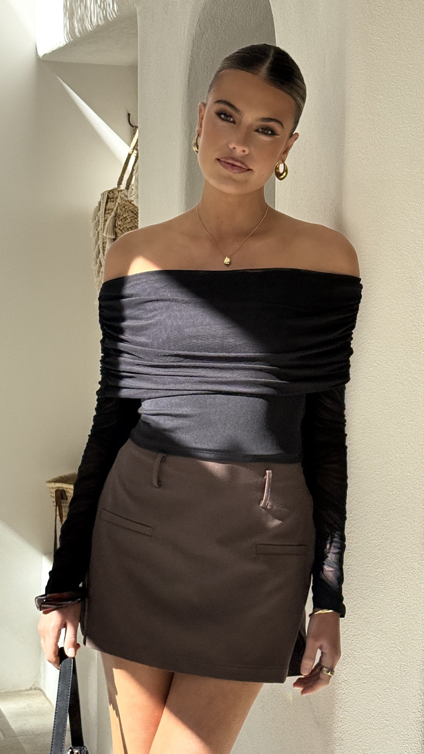 Isadora Off Shoulder Top - Black