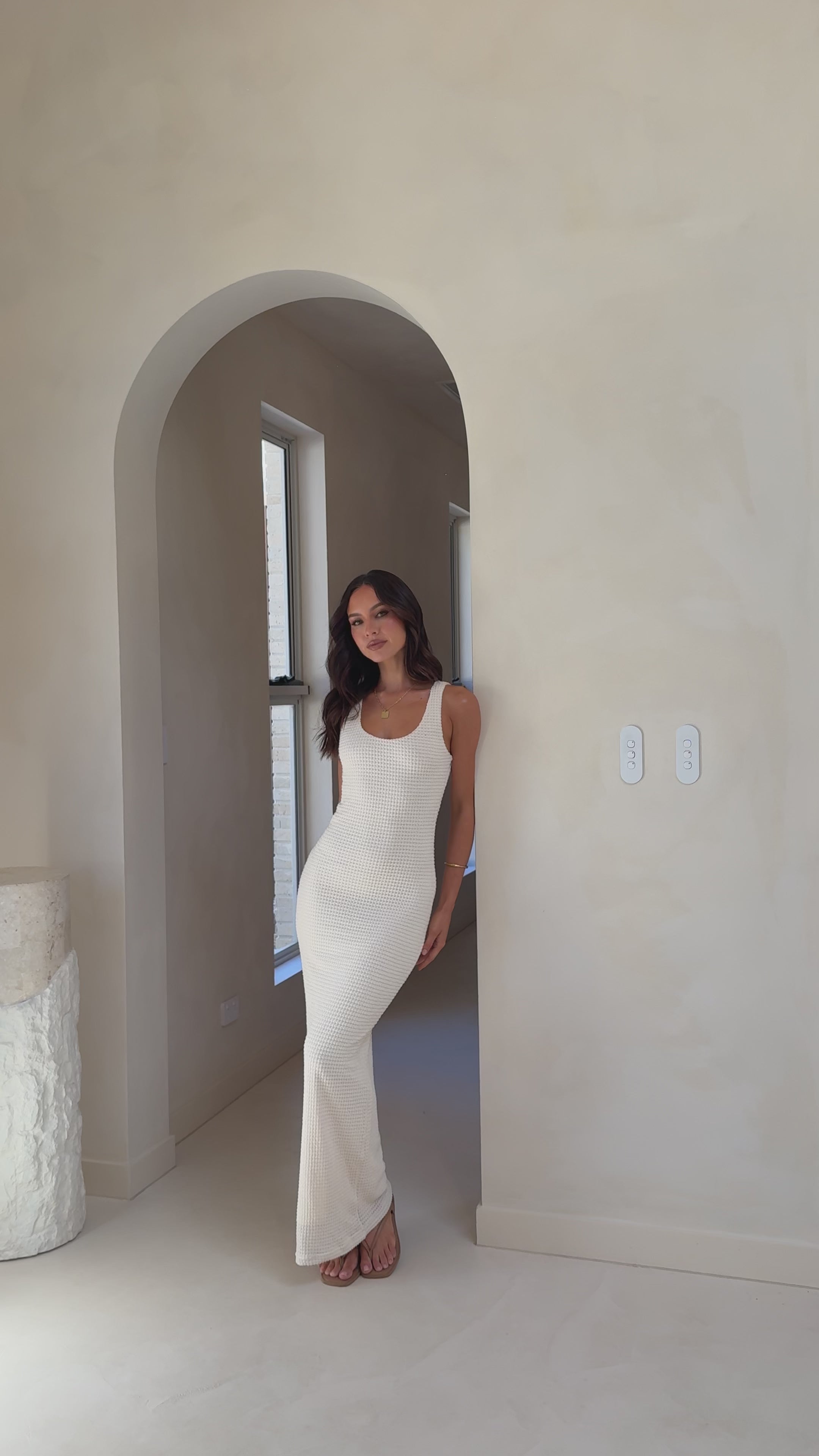 Zahara Maxi Dress- Cream