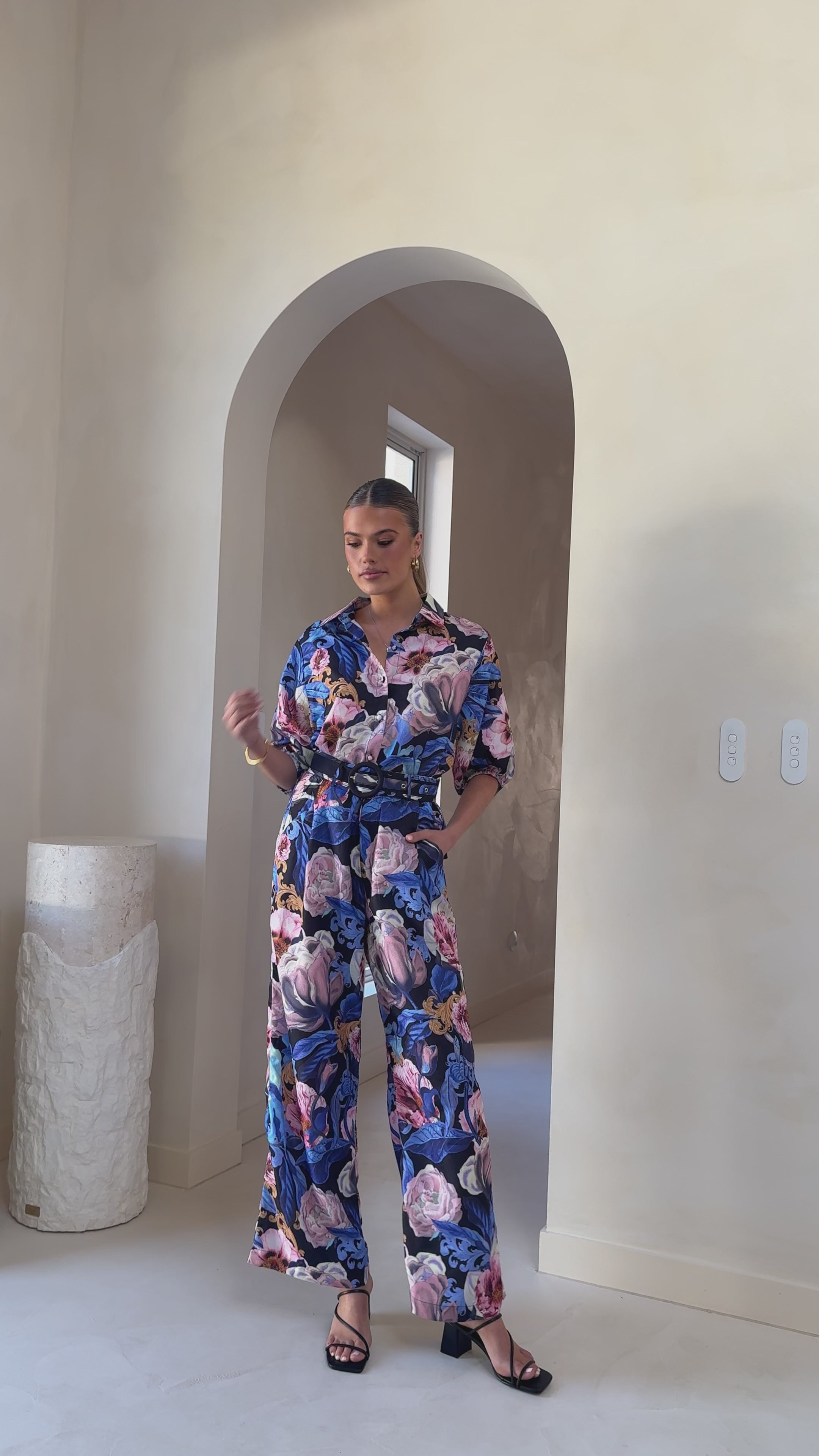 Becca Wide Leg Pants - Azure Donatella
