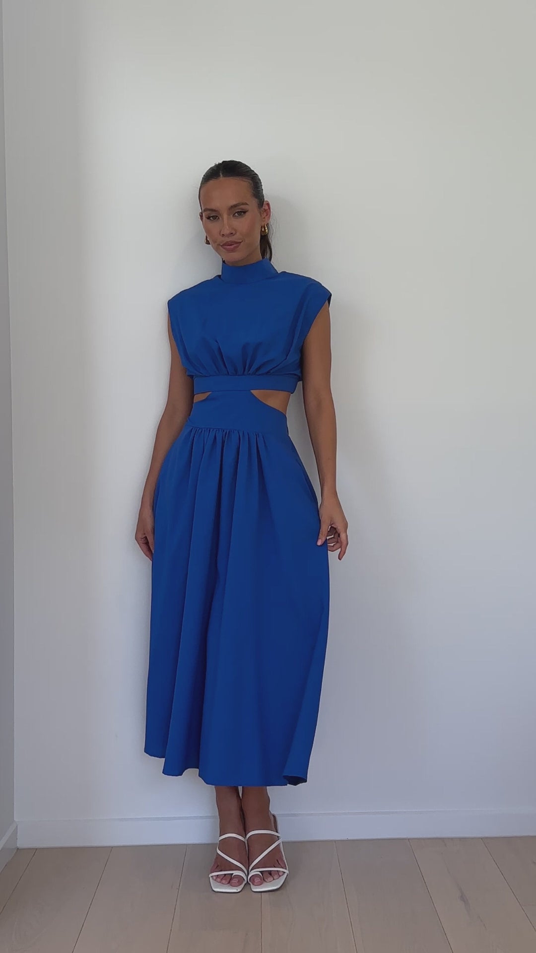 Maddison Midi Dress - Blue