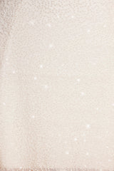 Sorrento-Embellished Asymmetric Neck A-Line Mini Dress in White