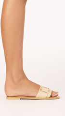 Ravielle Slide - Natural Raffia