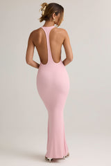 Imelda-Modal Racerback Maxi Dress in Baby Pink
