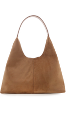 Tammy Shoulder Bag - Dark Tan Suede