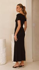 Rahni Midi Dress - Black