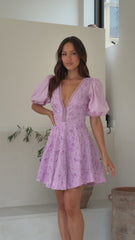 Calanthe Mini Dress - Lilac
