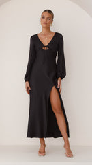 Brigitte Maxi Dress - Black