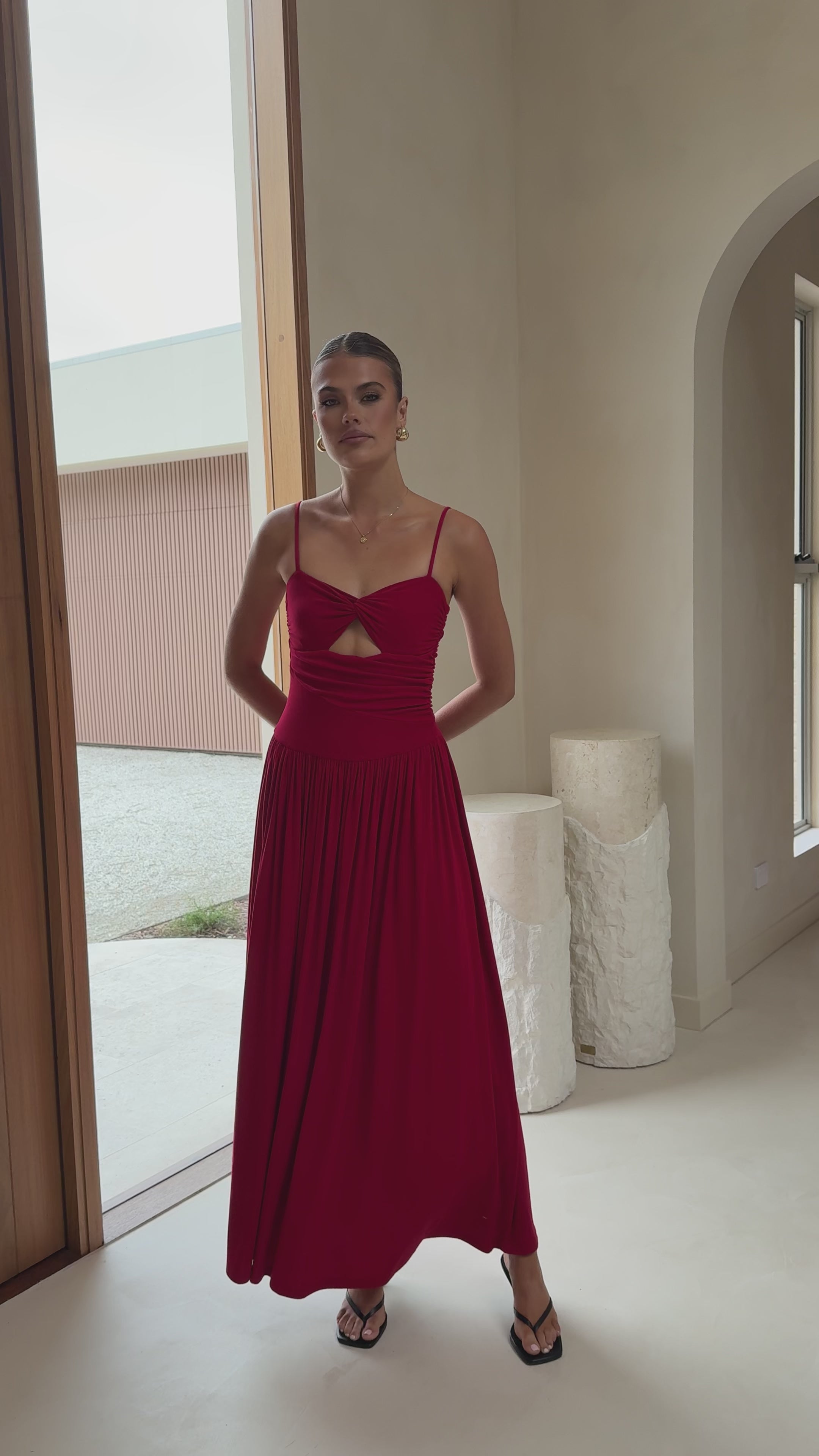 Libertine Maxi Dress - Cherry