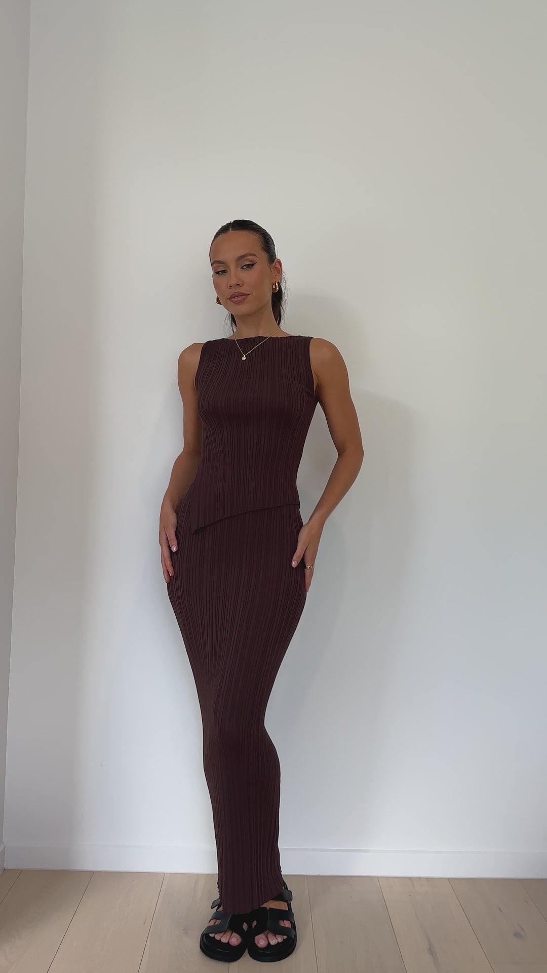 Isla Maxi Skirt - Brown