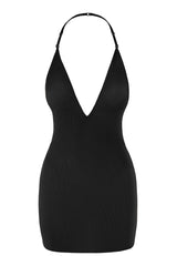 Intimates-Intimates Soft Mesh Multiway Mini Dress in Black