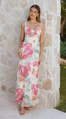 Katana Midi Dress - Spring Floral