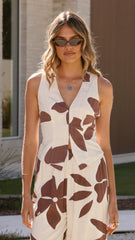 Brianne Linen Vest - Belle Femme