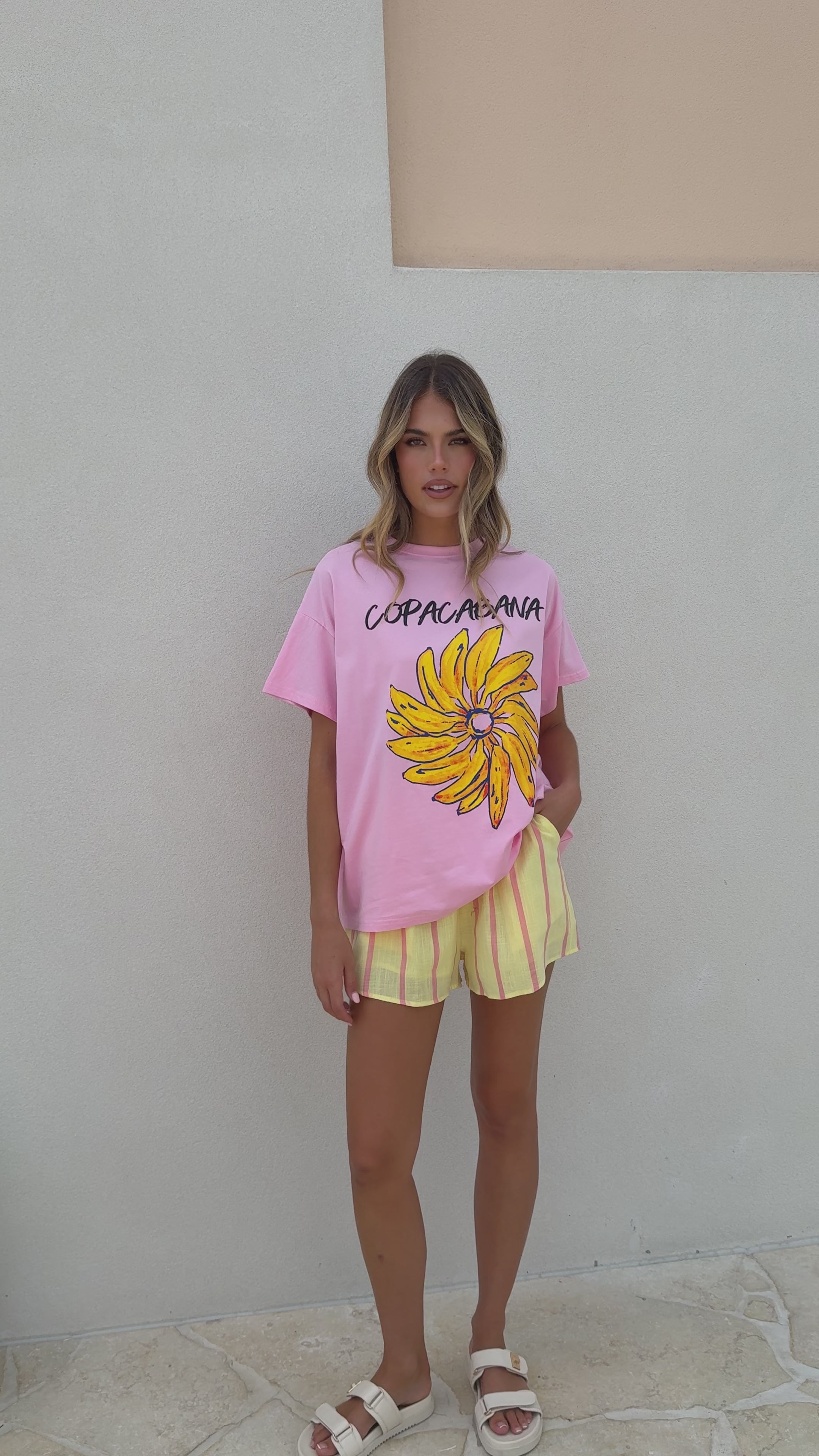 Copacabana Top and Shorts Set - Banana
