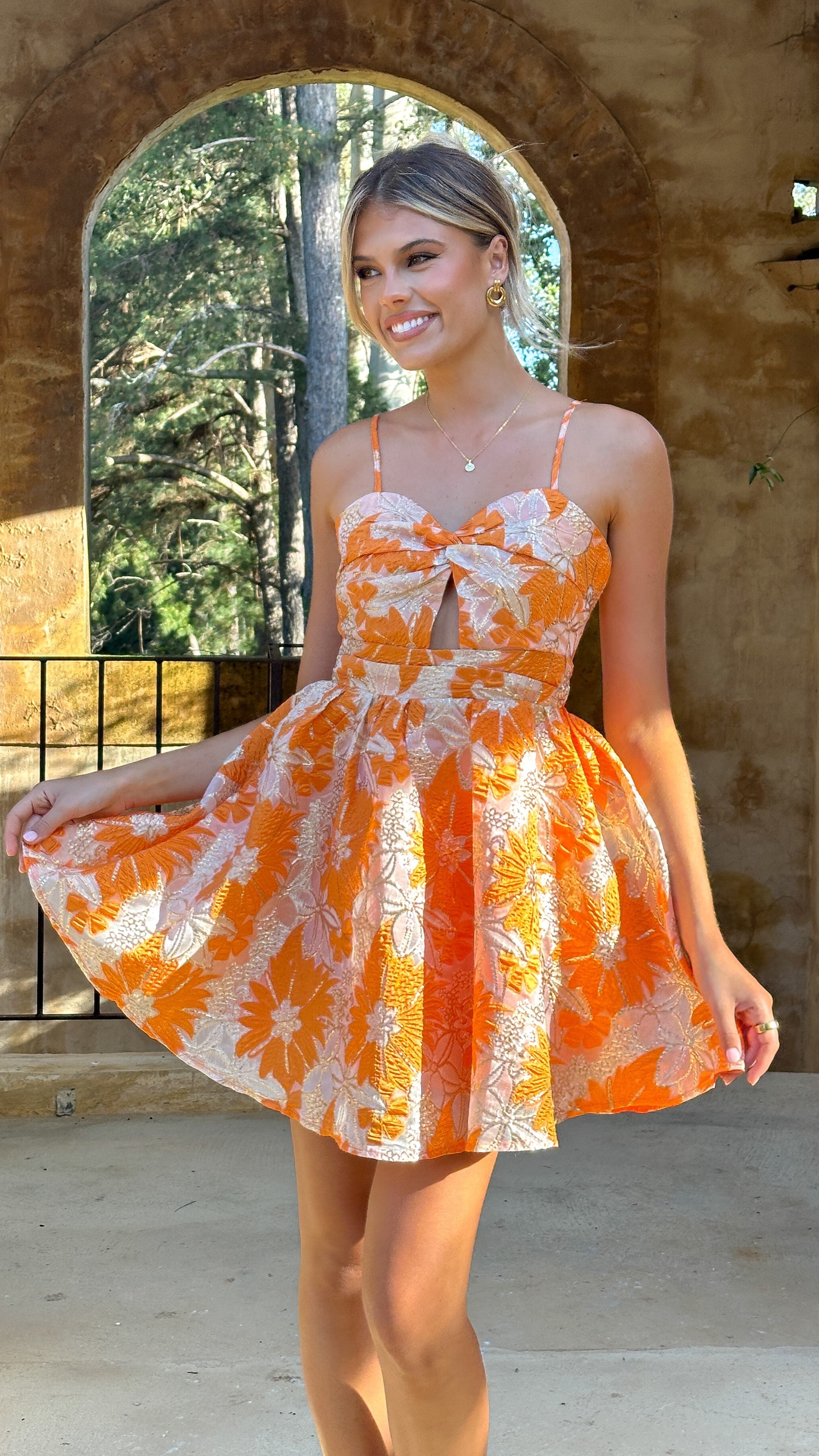 Mimi Mini Dress - Orange